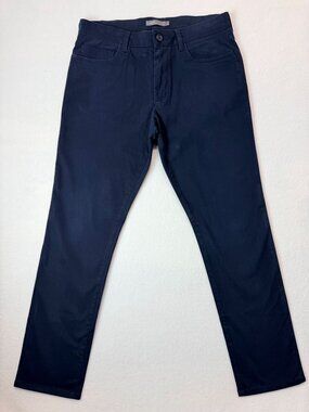 Vince Mens Navy Stretch Cotton Blend Pants Size 31